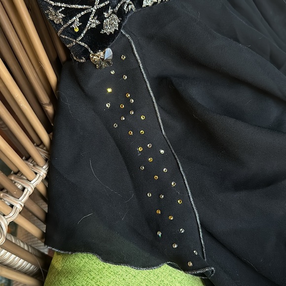 Ice dance dress Women’s Large in black & gold with added Swarovski crystals - Picture 10 of 10